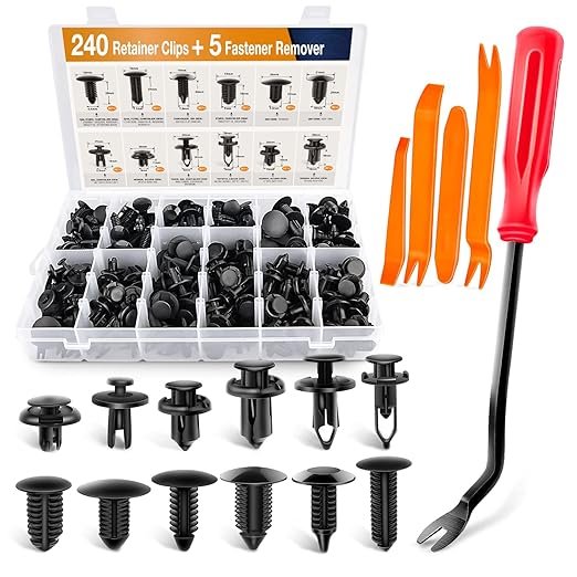 GOOACC Bumper Retainer Clips Car Plastic Rivets Fasteners Push Retainer Kit
